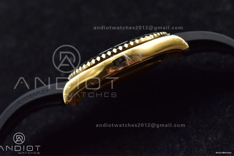 Yacht-Master Bezel 1:1 Rubber 1224 Black Ceramic Strap Best Black on 3D EyeCatching 42mm VS VSF Edition 226658 0401